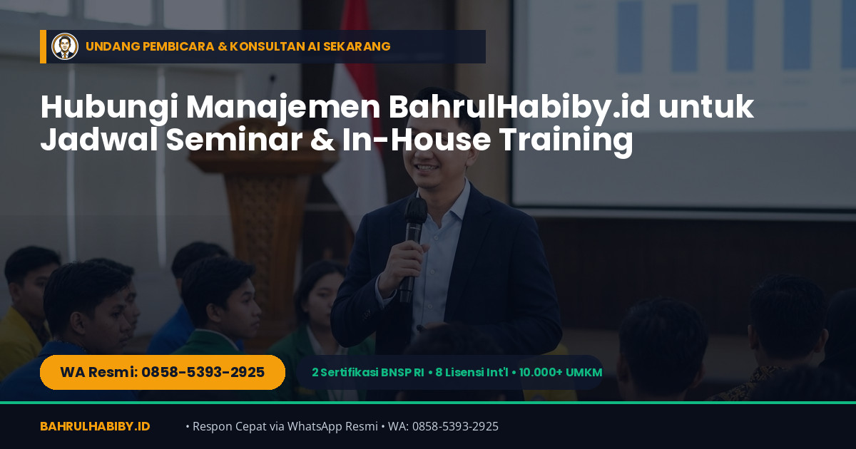 Trainer & Pembicara Digital Marketing Malang Bersertifikat BNSP — Bahrul Habiby, S.M. (WA 0858-5393-2925)