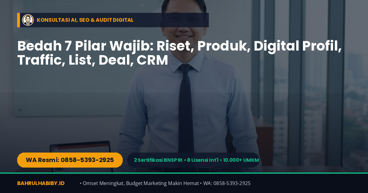 Jasa Konsultan AI & Konsultan SEO Secang (MarkasAI.ID & WebSEOJualan.com) — Bahrul Habiby (WA 0858-5393-2925)